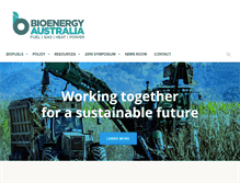 Tablet Screenshot of biofuelsassociation.com.au
